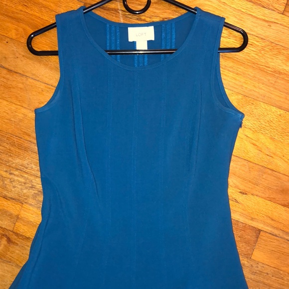 NWOT Ann Taylor Loft turquoise dress - Picture 6 of 11
